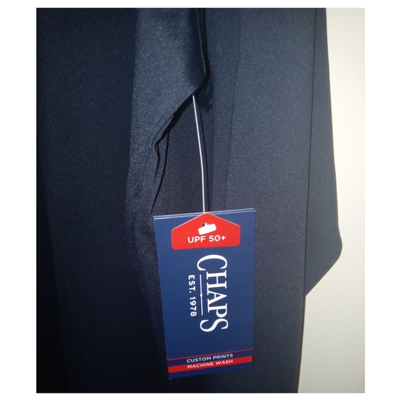 Chaps Long Sleeve Graphic Rash Guard Hoodie with UPF 50+ - Picture 8 of 10